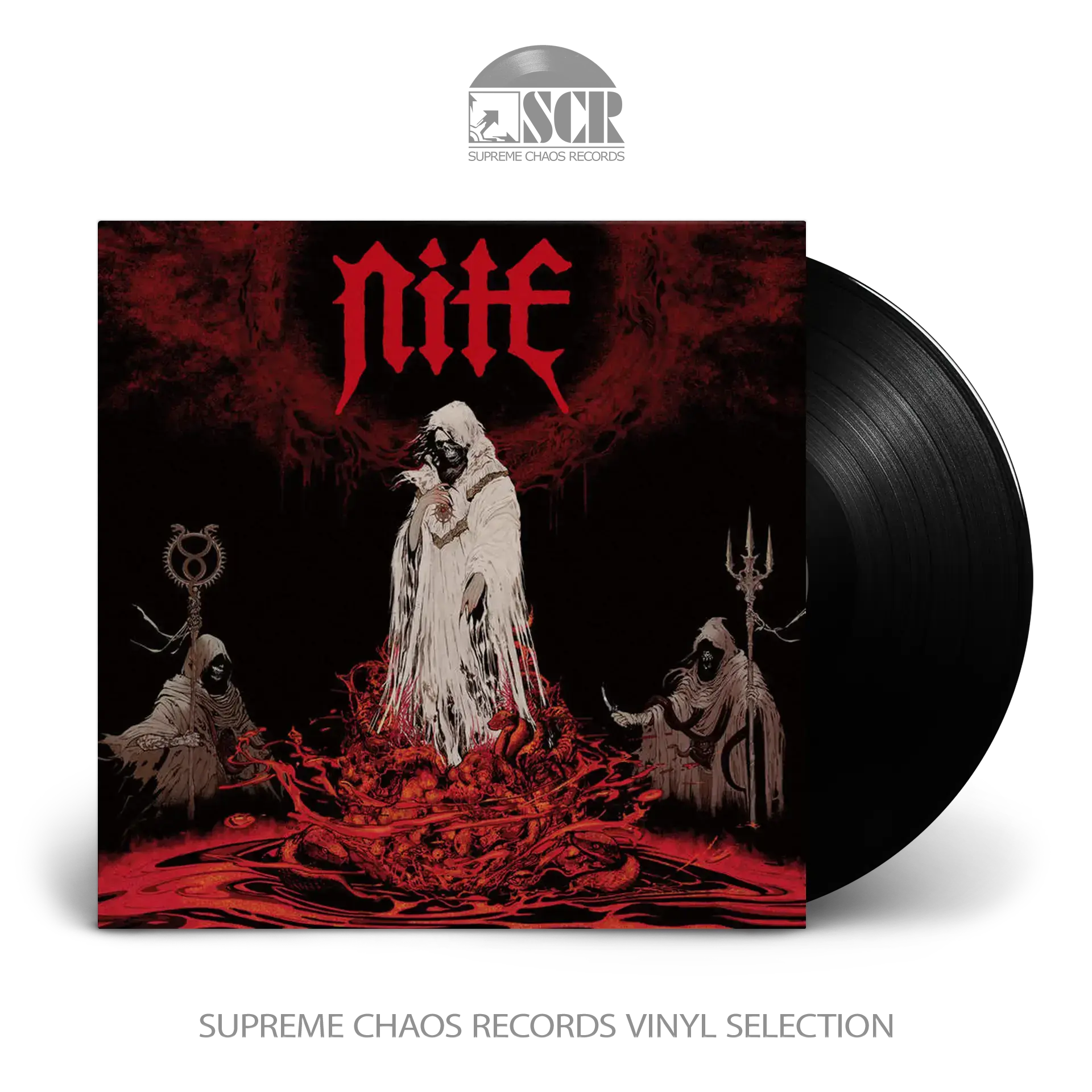 NITE · Cult Of The Serpent Sun | BLACK LP NITE · Cult Of The Serpent Sun | BLACK LP (Black Metal/Heavy Metal Vinyl)
