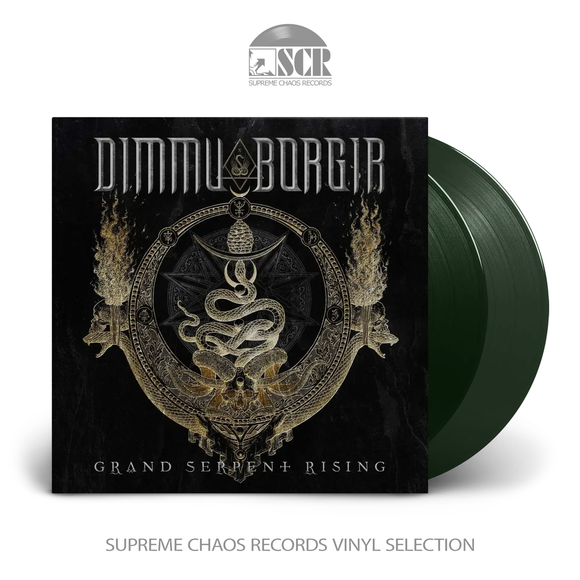 DIMMU BORGIR · Grand Serpent Rising | DARK GREEN 2LP (Black Metal Vinyl)