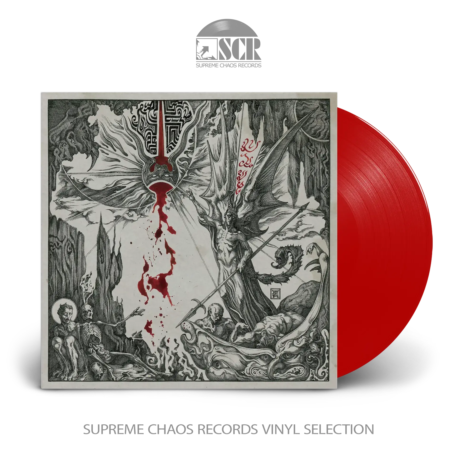 ENTHRONED - Ashspawn · RED LP ENTHRONED - Ashspawn · RED LP (Black Metal Vinyl)