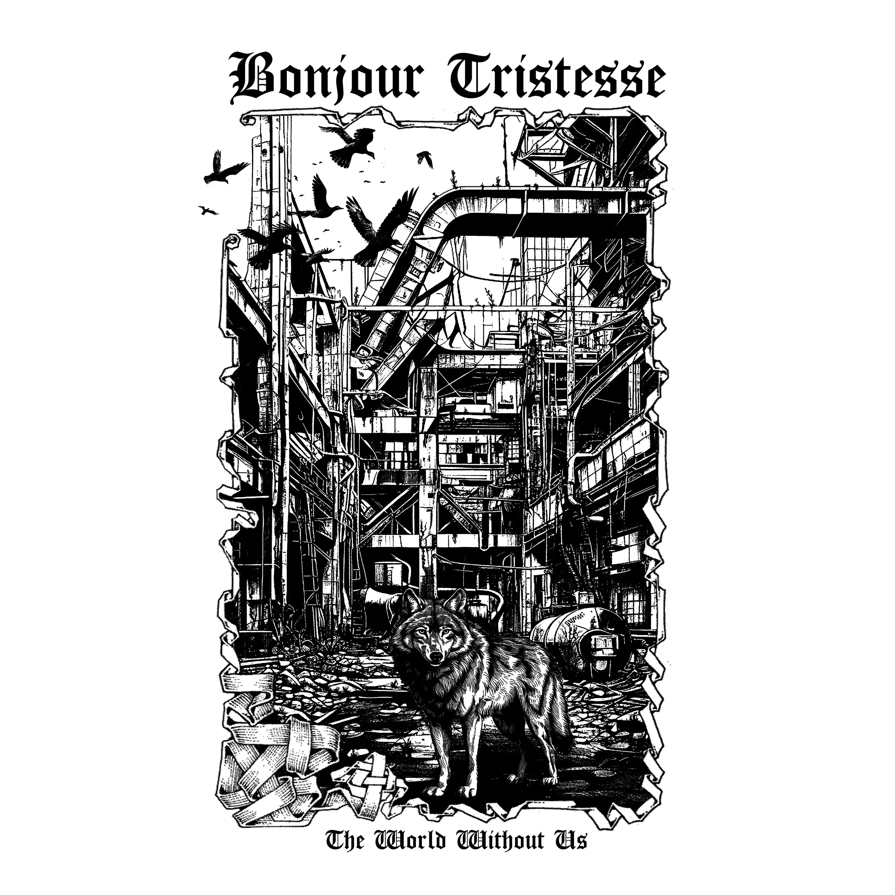 BONJOUR TRISTESSE - The World Without Us · SPLATTER LP (Black Metal Vinyl) · Bild 1