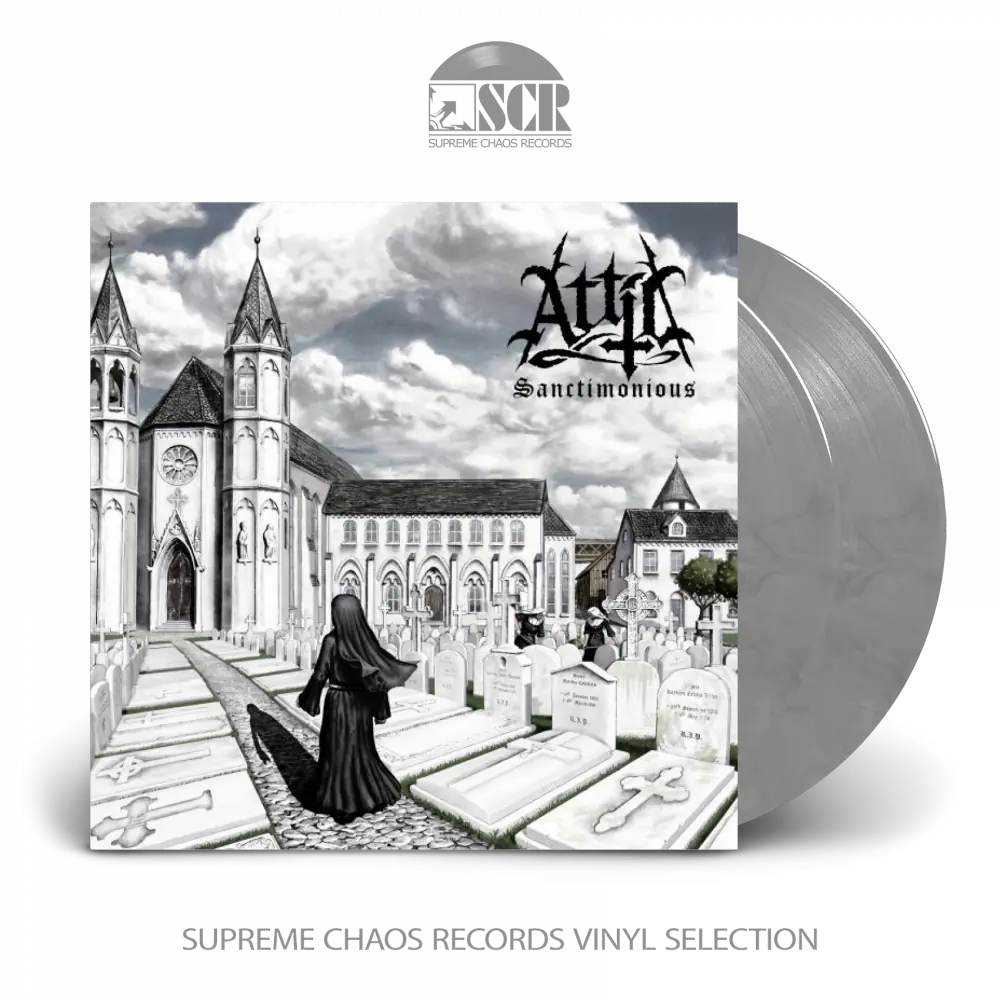 ATTIC - Sanctimonious · GREY MARBLED 2LP ATTIC - Sanctimonious · GREY MARBLED 2LP (Heavy Metal/Doom Metal Vinyl)