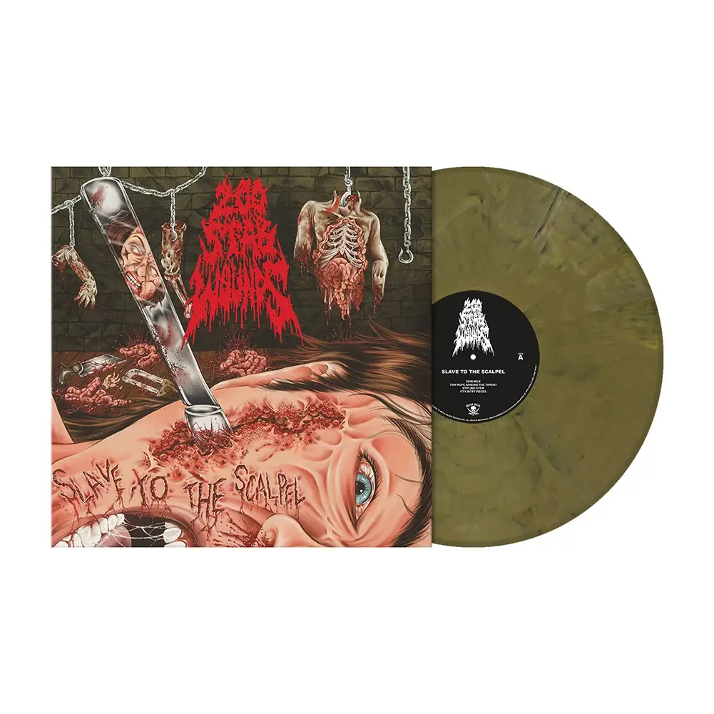 200 STAB WOUNDS - Slave To The Scalpel (Re-Issue) · MUDDY OLIVE BROWN MARBLED LP 200 STAB WOUNDS - Slave To The Scalpel (Re-Issue) · MUDDY OLIVE BROWN MARBLED LP (Death Metal Vinyl)