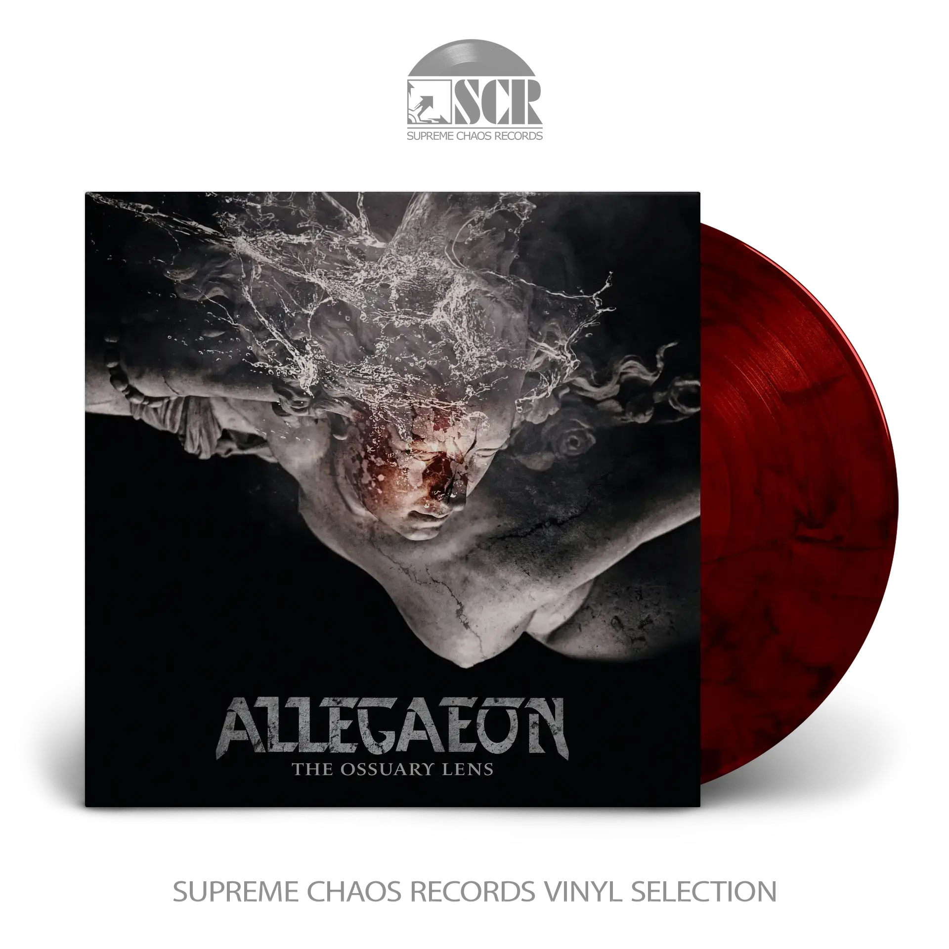 ALLEGAEON - The Ossuary Lens · RED MARBLED LP ALLEGAEON - The Ossuary Lens · RED MARBLED LP (Progressive Metal/Death Metal Vinyl)