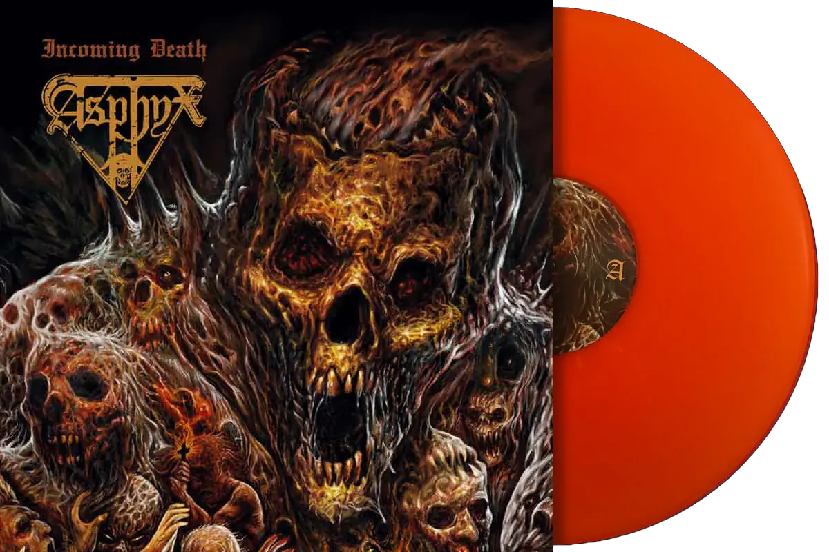 ASPHYX · Incoming Death (Pop-Up) | ORANGE LP ASPHYX · Incoming Death (Pop-Up) | ORANGE LP (Death Metal Vinyl)