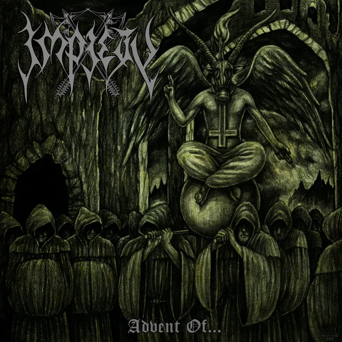 IMPIETY - Advent Of The Nuclear Baphomet · BLACK LP (Black Metal Vinyl) · Bild 1