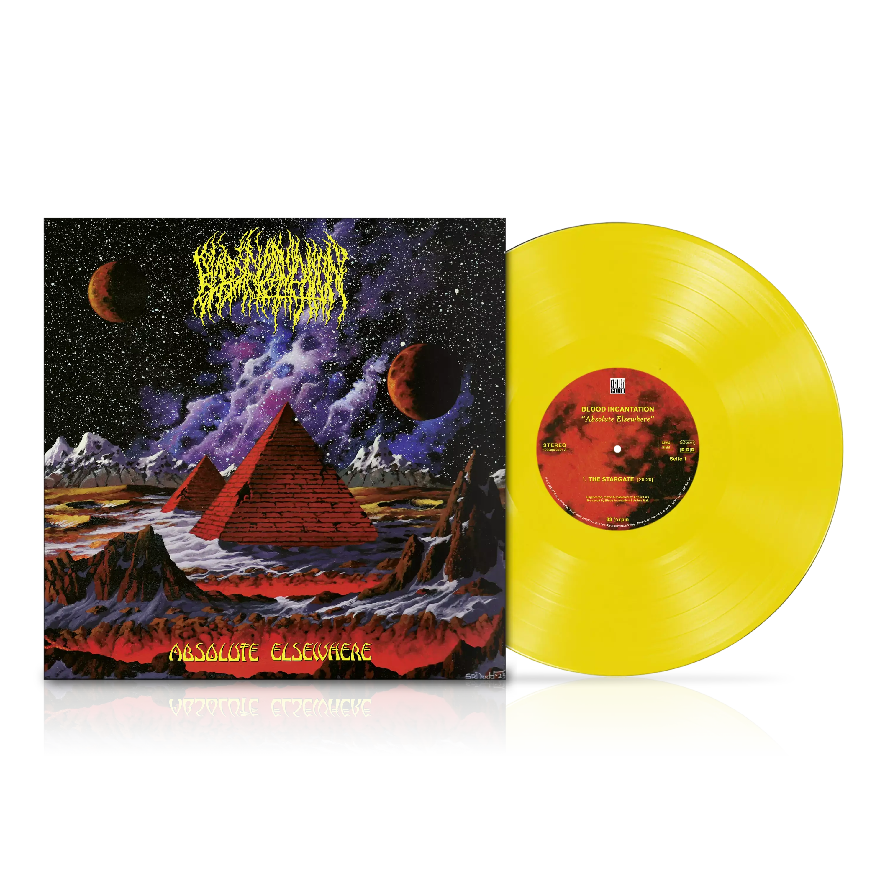 BLOOD INCANTATION · Absolute Elsewhere | TRANSPARENT SUN YELLOW LP BLOOD INCANTATION · Absolute Elsewhere | TRANSPARENT SUN YELLOW LP (Cosmic Death Metal Vinyl)