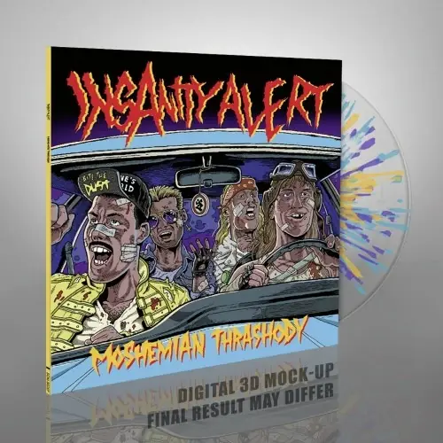 INSANITY ALERT - Moshemian Thrashody · CRYSTAL CLEAR/ORANGE/TURQUOISE/PURPLE SPLATTER 10" LP INSANITY ALERT - Moshemian Thrashody · CRYSTAL CLEAR/ORANGE/TURQUOISE/PURPLE SPLATTER 10" LP (Thrash Metal Vinyl)