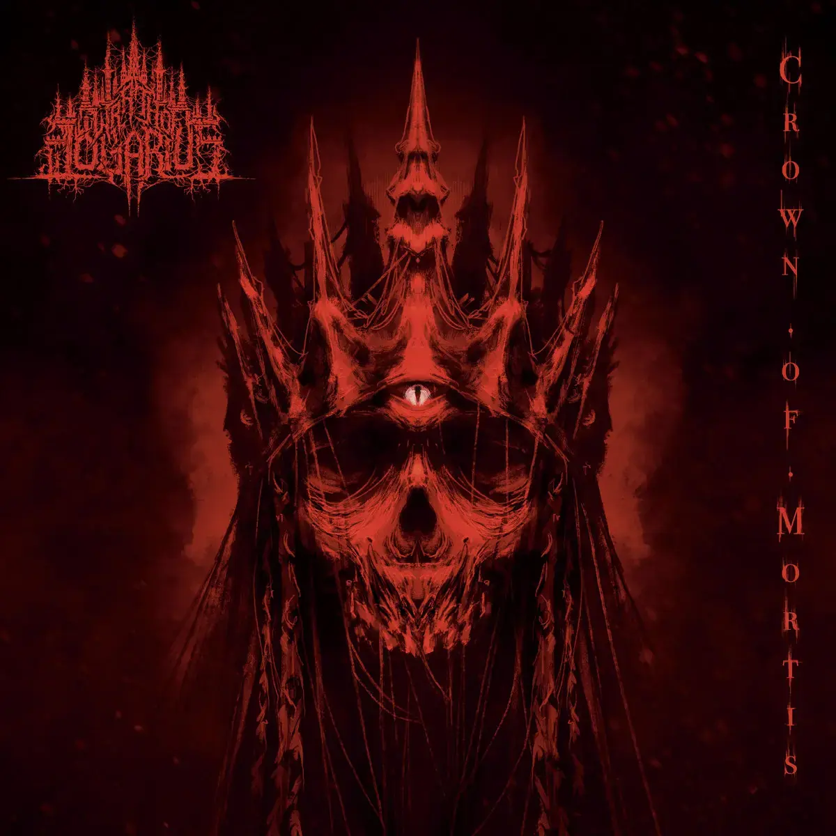 WRATH OF LOGARIUS - Crown Of Mortis · RED/BLACK LP · Bild 1 WRATH OF LOGARIUS - Crown Of Mortis · RED/BLACK LP (Black Metal Vinyl) · Bild 1