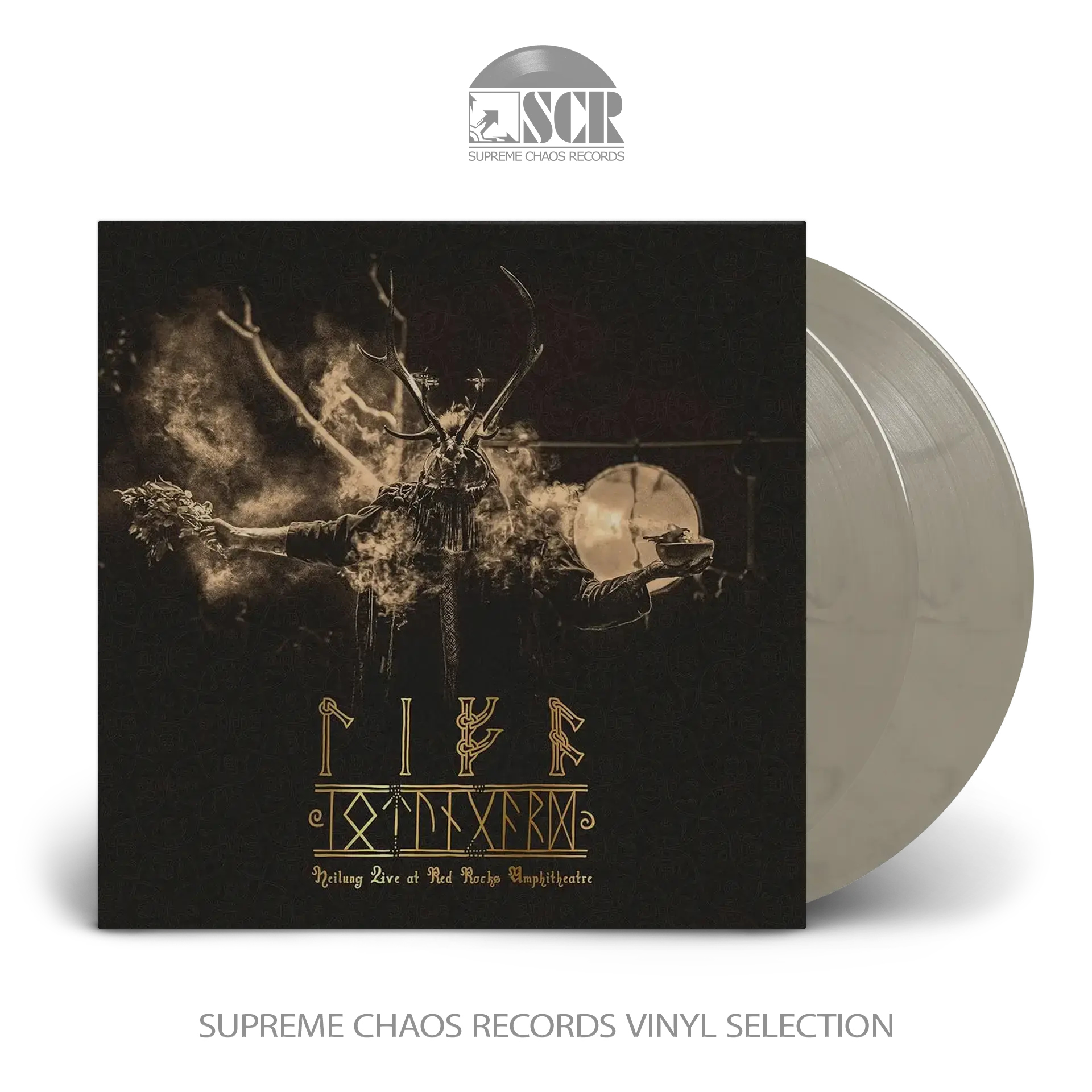 HEILUNG · Lifa Iotungard | CRYSTAL CLEAR/BLACK MARBLED DLP HEILUNG · Lifa Iotungard | CRYSTAL CLEAR/BLACK MARBLED DLP (Ambient Vinyl)