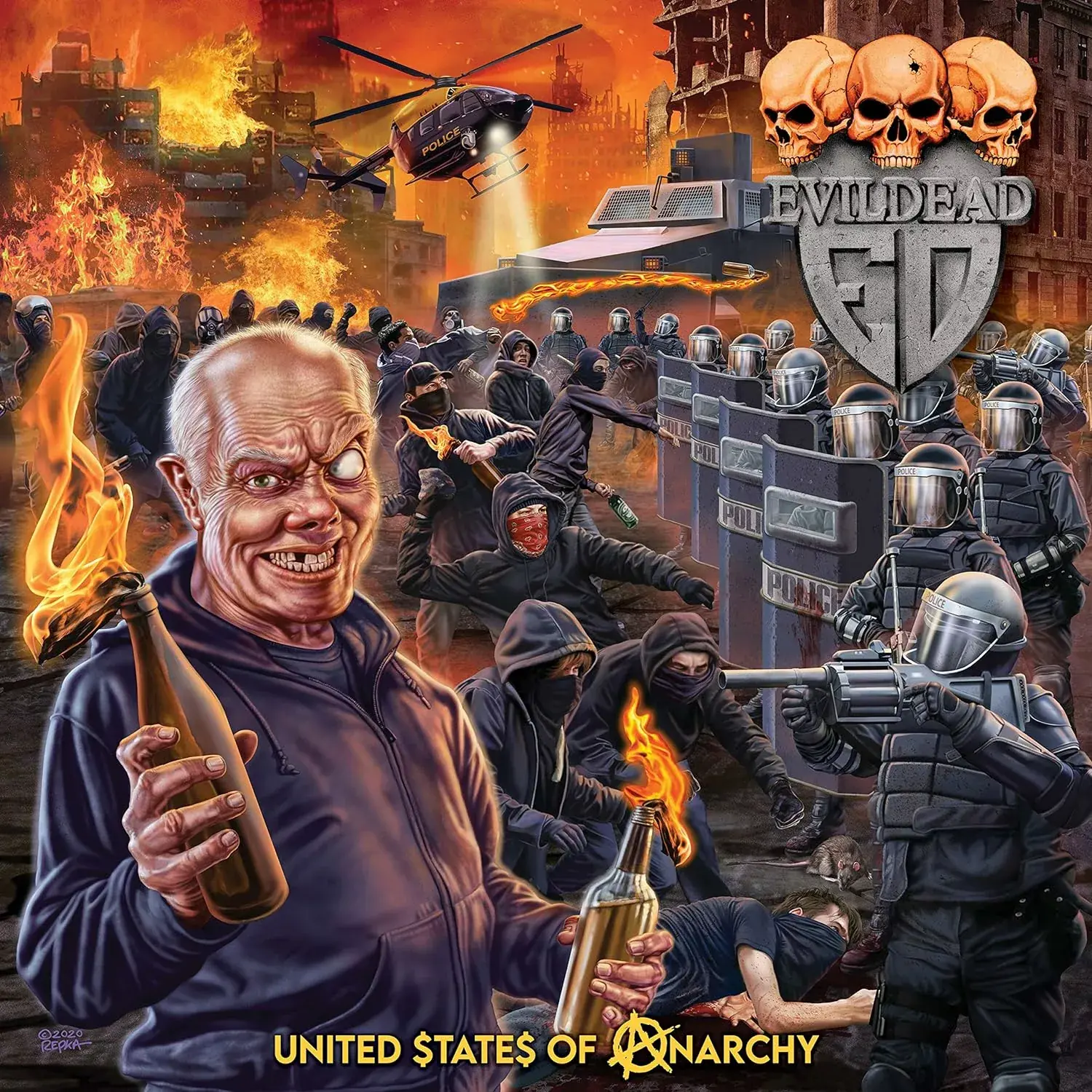 EVILDEAD - United States Of Anarchy · DIGIPAK CD (Thrash Metal CDs)