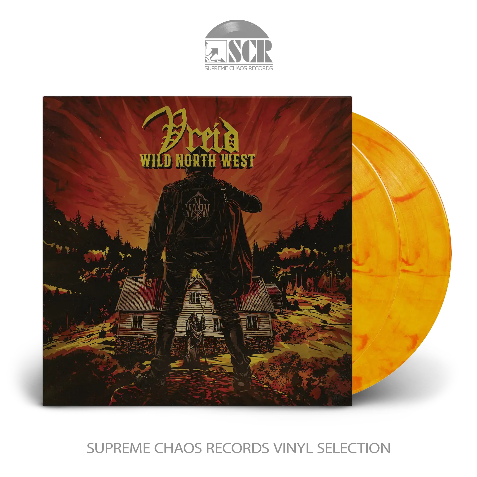 VREID - Wild North West · YELLOW/RED/ORANGE 2LP (Black Metal Vinyl)