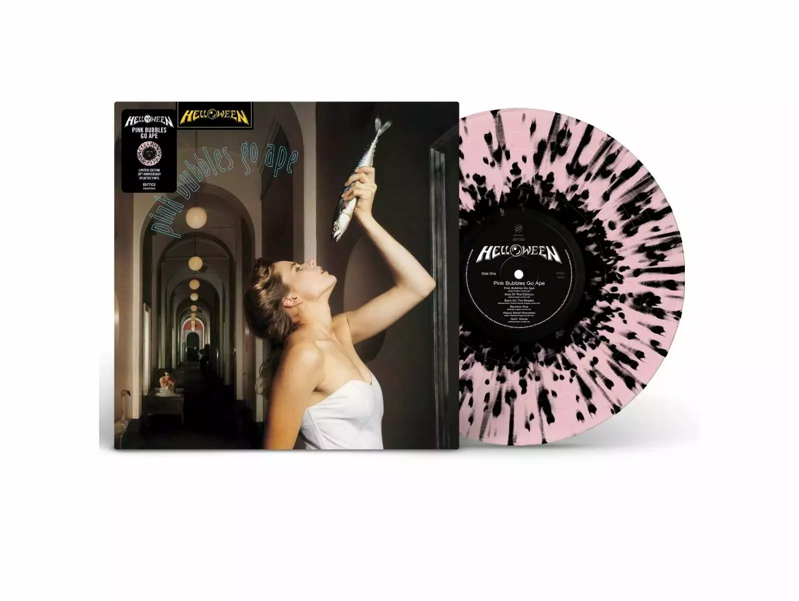 HELLOWEEN · Pink Bubbles Go Ape | SPLATTER LP HELLOWEEN · Pink Bubbles Go Ape | SPLATTER LP (Heavy Metal Vinyl)