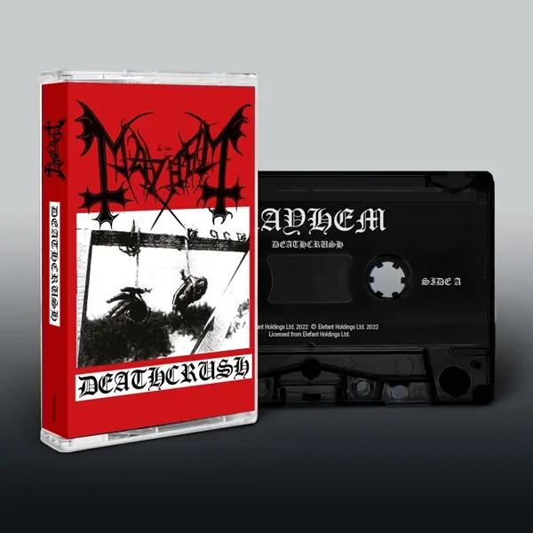 MAYHEM - Deathcrush (Back On Black) · BLACK TAPE MAYHEM - Deathcrush (Back On Black) · BLACK TAPE (Black Metal Tapes)