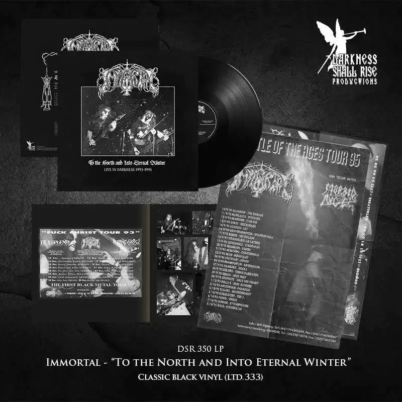 IMMORTAL · To The North And Into Eternal Winter - Live In Darkness 1993-1995 | BLACK LP (Black Metal Vinyl) · Bild 2