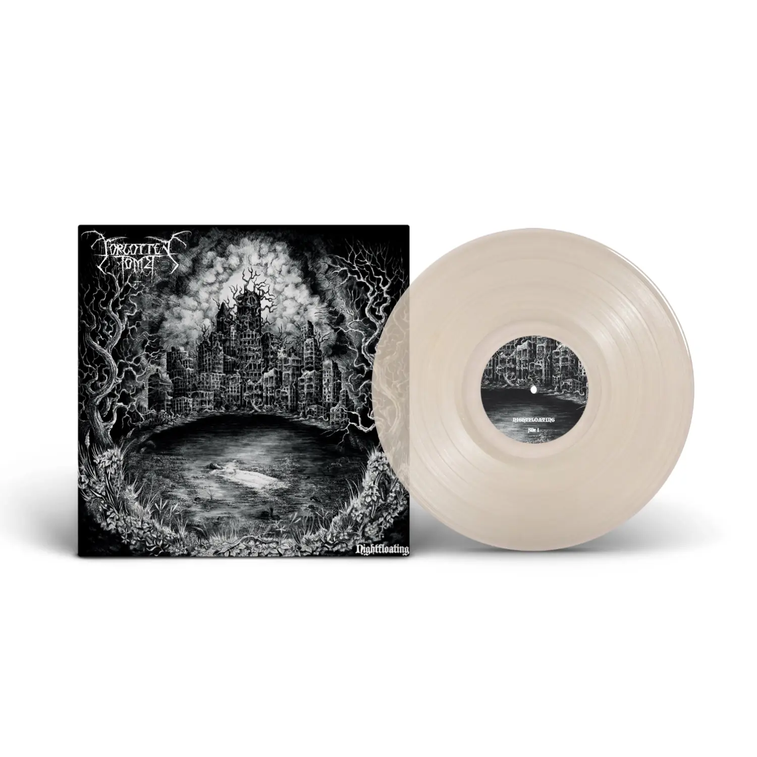 FORGOTTEN TOMB · Nightfloating | CLEAR LP (Black Metal/Doom Metal Vinyl)