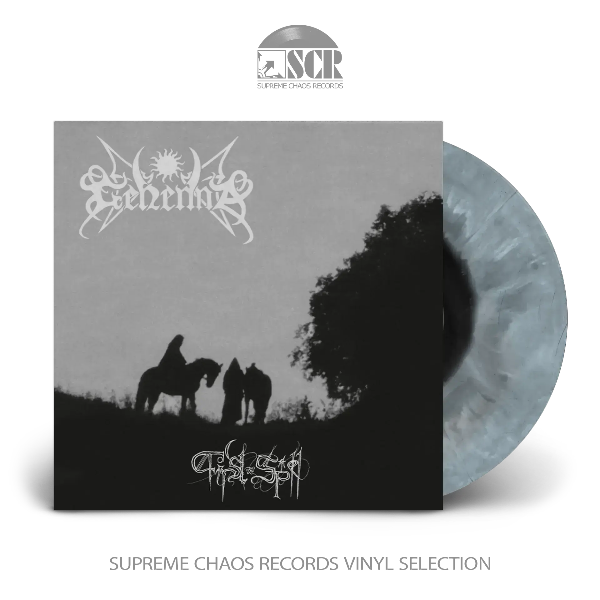 GEHENNA - First Spell · BLACK/WHITE ICE LP GEHENNA - First Spell · BLACK/WHITE ICE LP (Black Metal Vinyl)