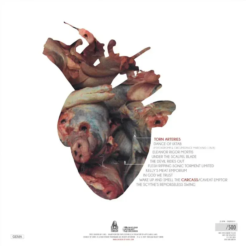 CARCASS - Torn Arteries (Deluxe Pop-Up) · RED LP 2