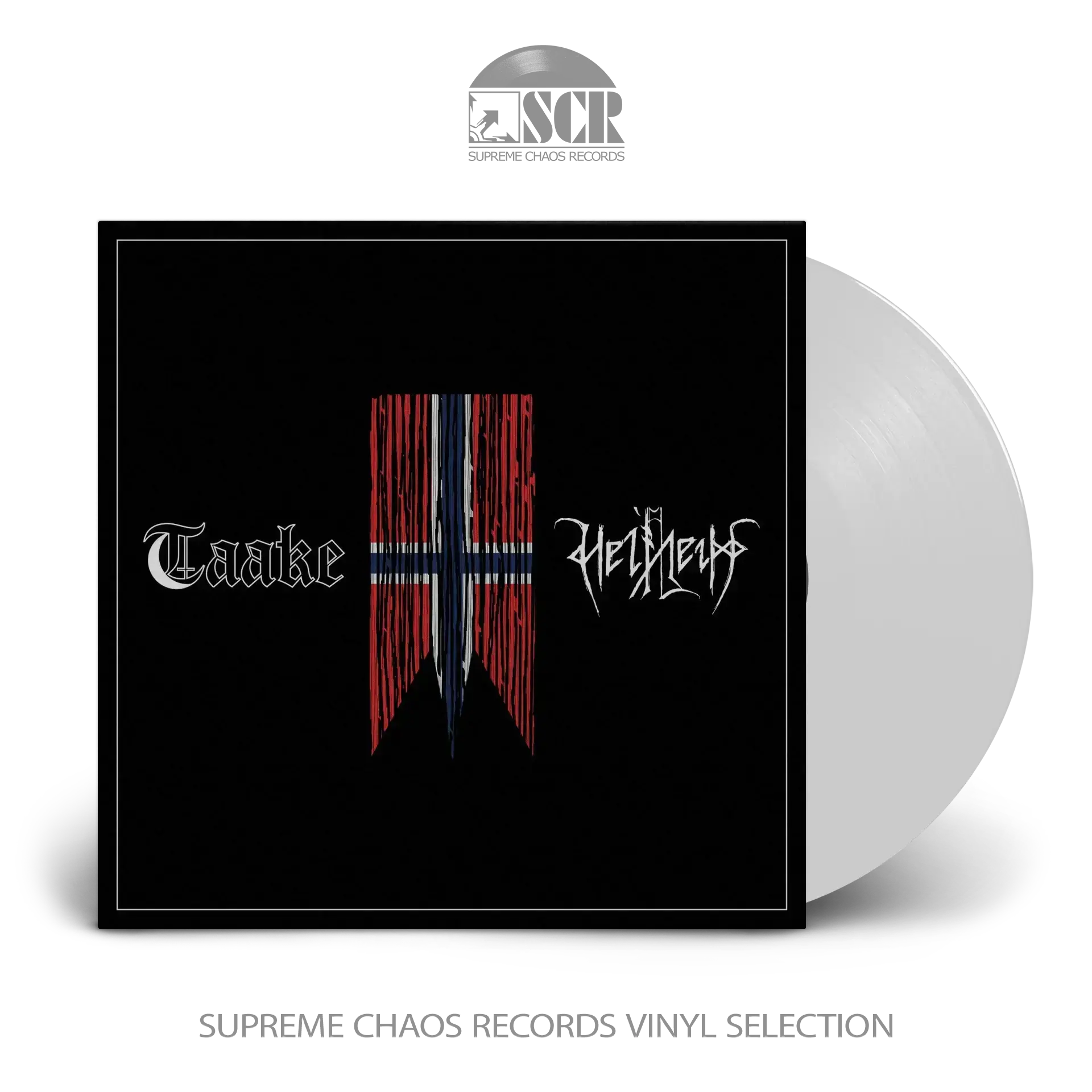 TAAKE / HELHEIM · Henholdsvis | WHITE 10" LP TAAKE / HELHEIM · Henholdsvis | WHITE 10" LP (Black Metal Vinyl)