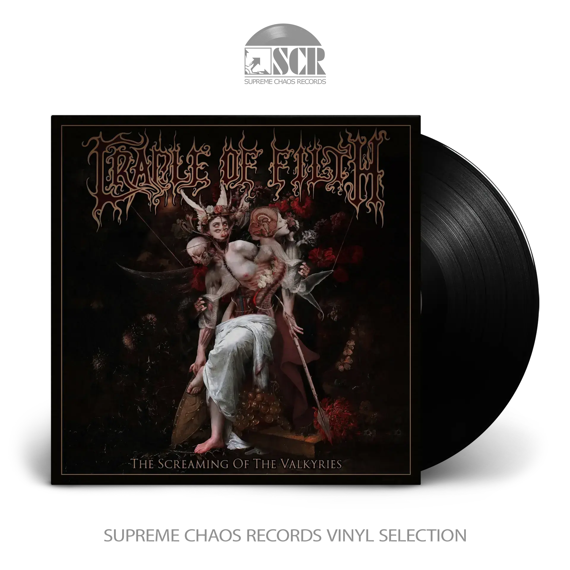 CRADLE OF FILTH · The Screaming Of The Valkyries | BLACK LP CRADLE OF FILTH · The Screaming Of The Valkyries | BLACK LP (Black Metal/Gothic Metal Vinyl)
