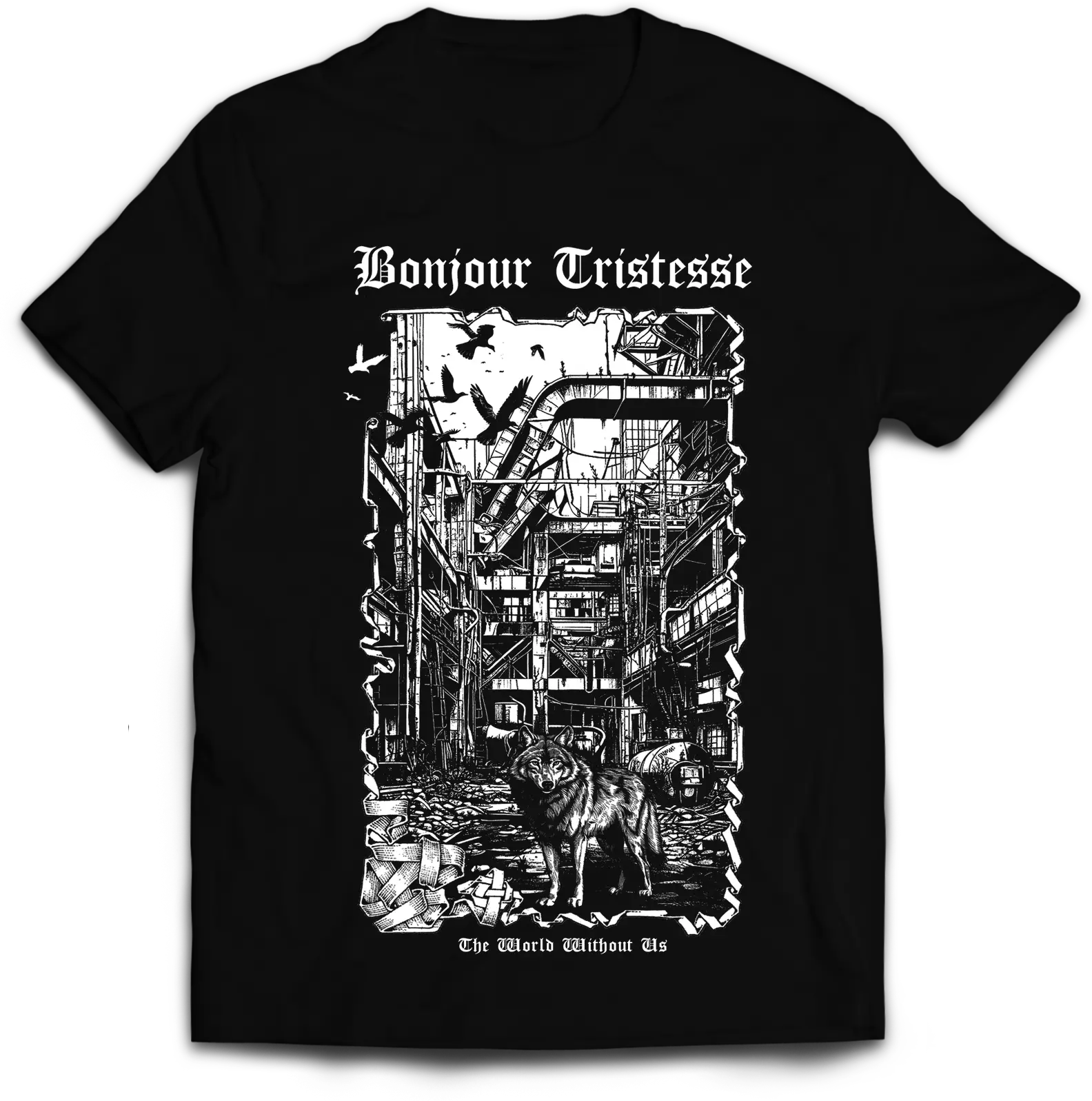 BONJOUR TRISTESSE - The World Without Us Cover · T-SHIRT