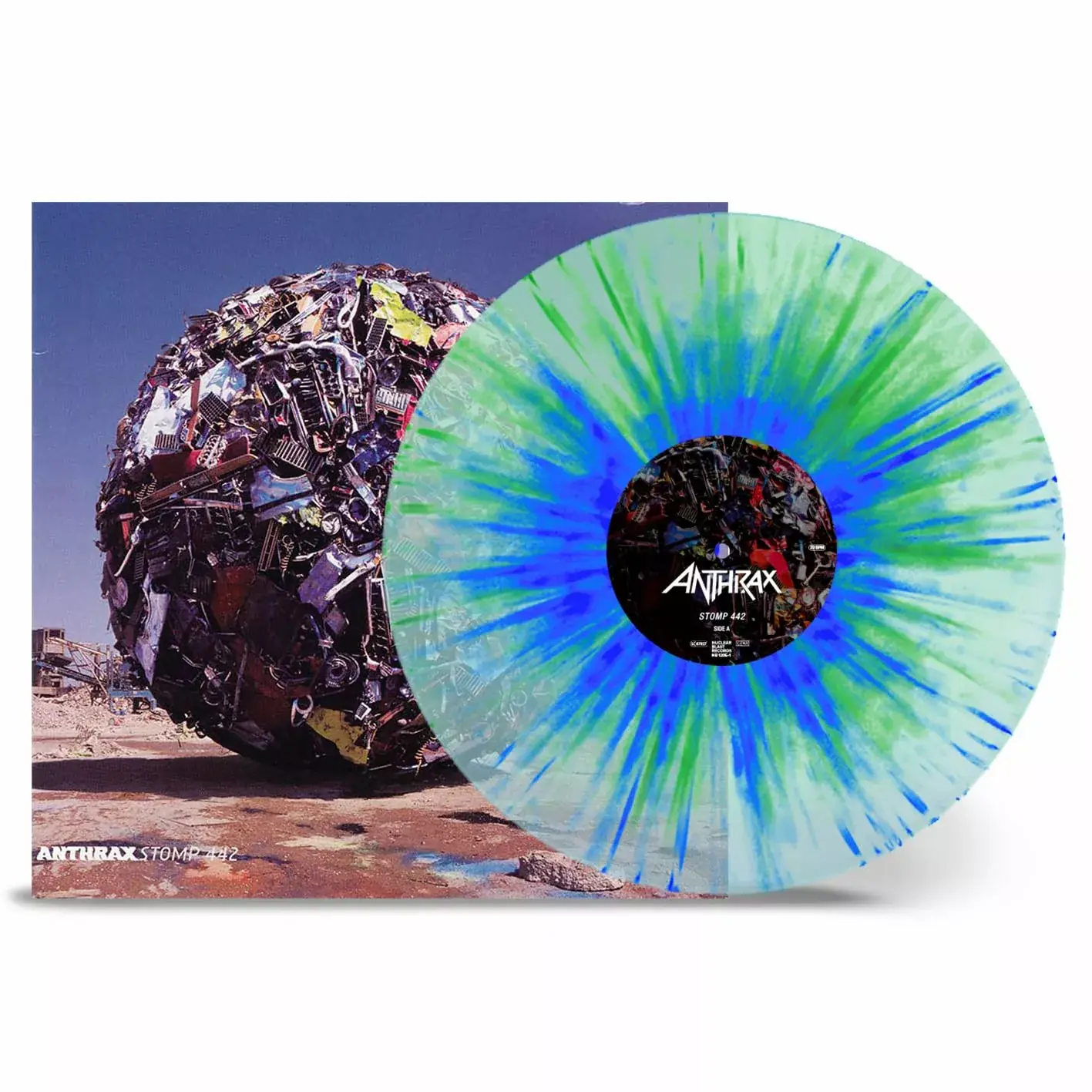 ANTHRAX · Stomp 442 | CLEAR/BLUE/GREEN SPLATTER LP ANTHRAX · Stomp 442 | CLEAR/BLUE/GREEN SPLATTER LP (Thrash Metal Vinyl)