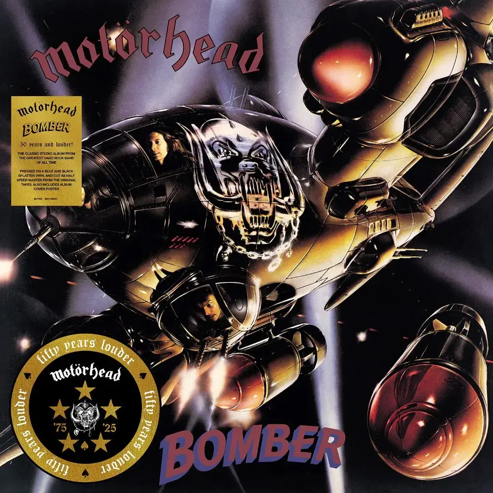 MOTÖRHEAD · Bomber (50 Years) | BLUE/BLACK SPLATTER LP (Heavy Metal Vinyl) · Bild 2
