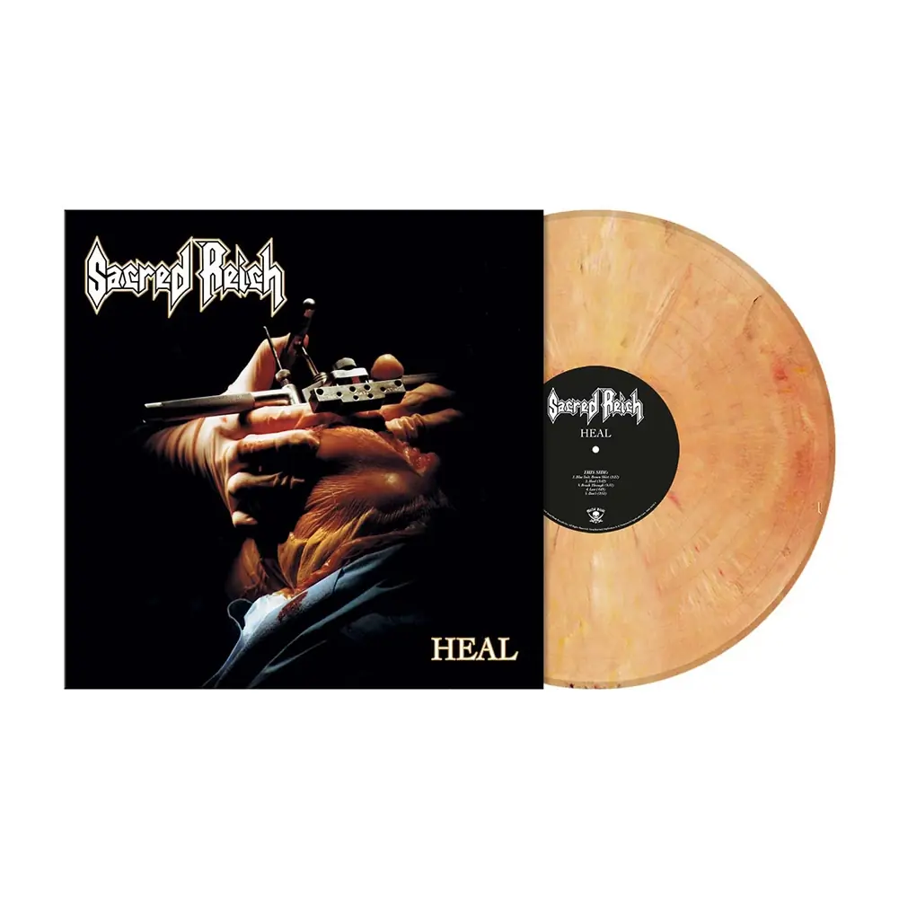 SACRED REICH - Heal (Re-Issue 2024) · LIGHT RED/ORANGE MARBLED LP (Thrash Metal Vinyl)