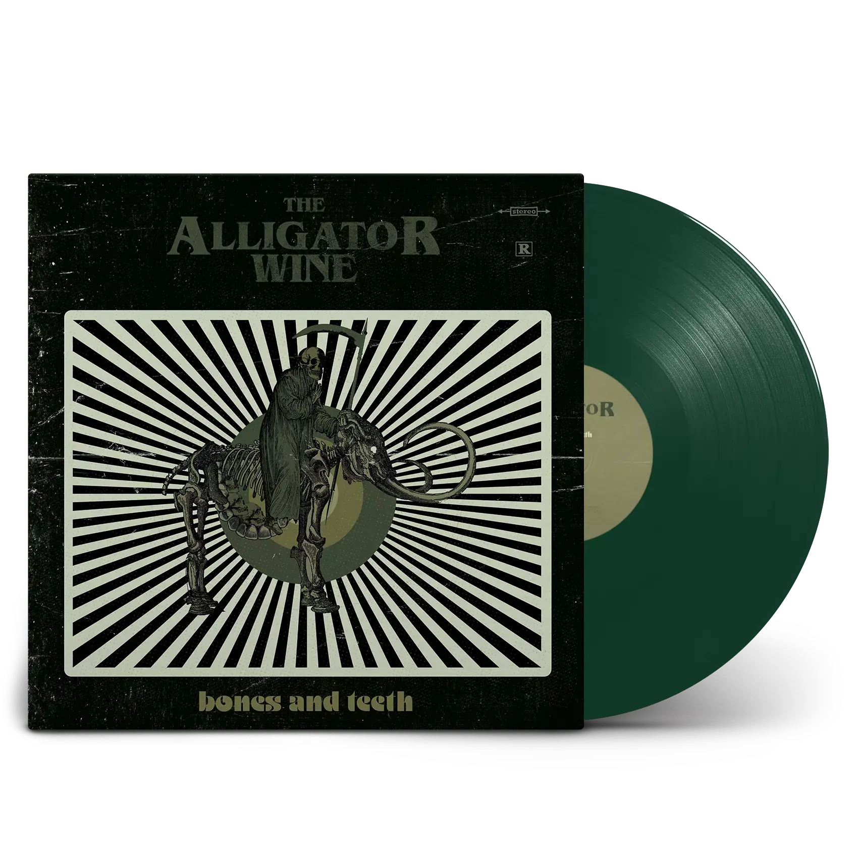 THE ALLIGATOR WINE · Bones And Teeth | GREEN LP THE ALLIGATOR WINE · Bones And Teeth | GREEN LP (Psychedelic Rock/Alternative Rock Vinyl)