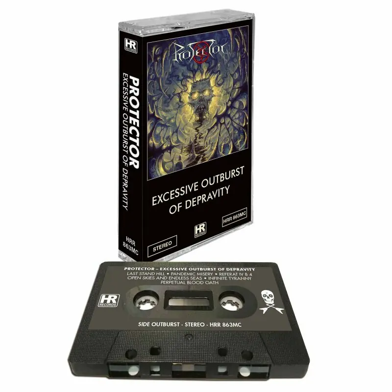 PROTECTOR · Excessive Outburst of Depravity | BLACK TAPE PROTECTOR · Excessive Outburst of Depravity | BLACK TAPE (Thrash Metal Tapes)