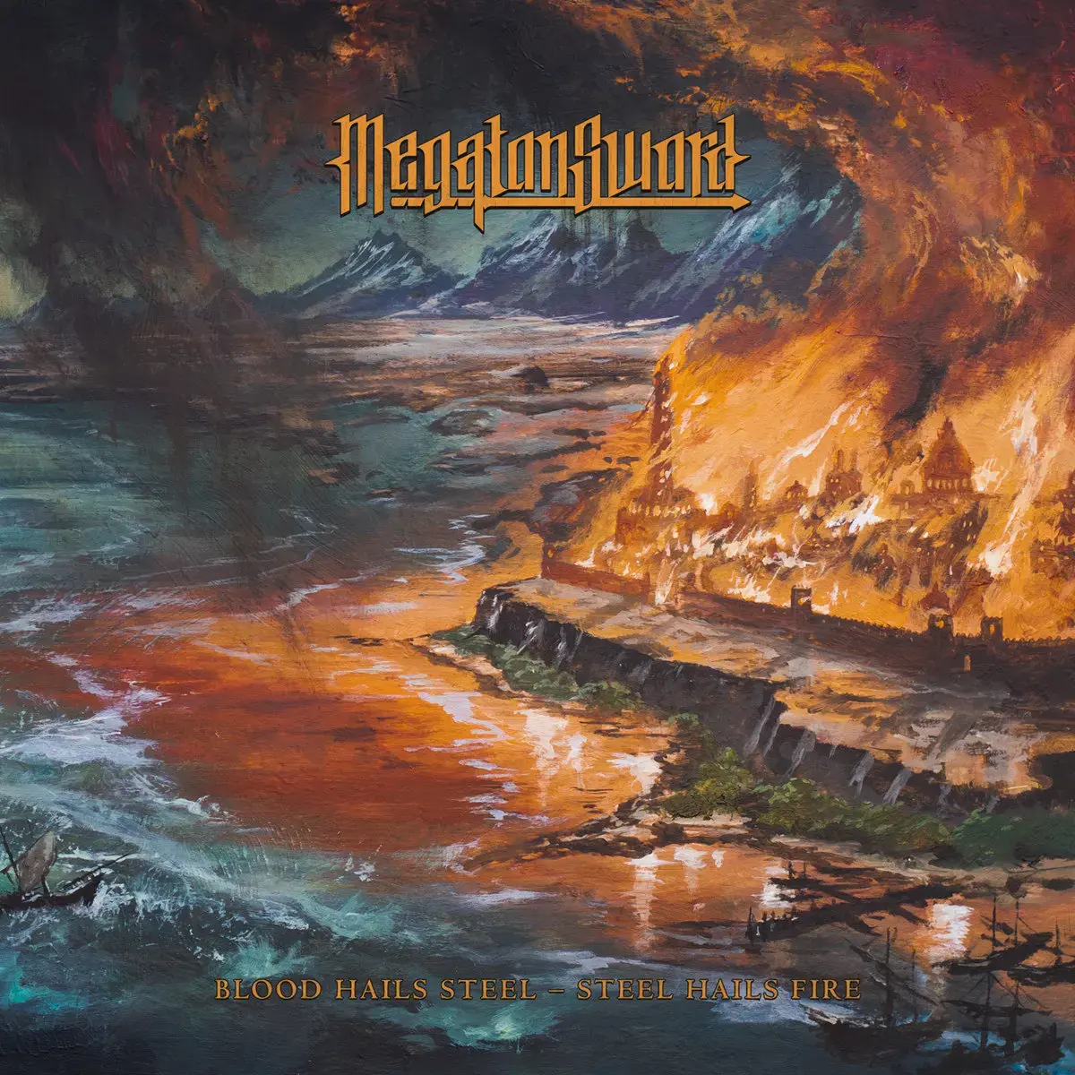 MEGATON SWORD · Blood Hails Steel - Steel Hails Fire | BLACK LP (Heavy Metal Vinyl) · Bild 1