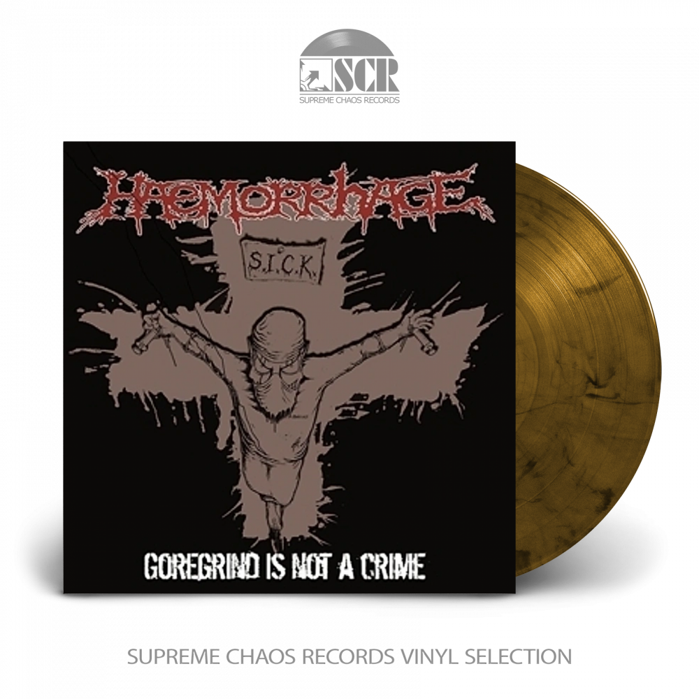 HAEMORRHAGE - Goregrind Is Not A Crime (RSD) · AMBER LP (Death Metal/Goregrind Vinyl)
