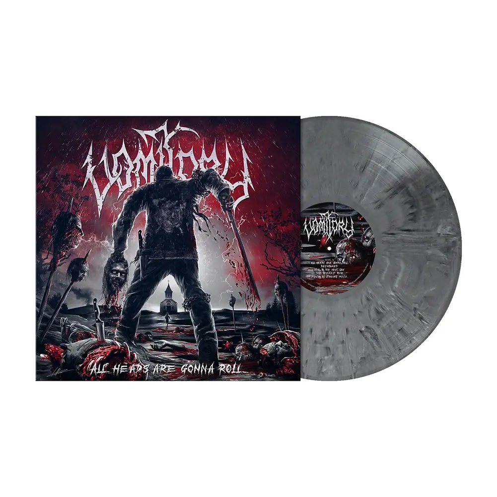 VOMITORY - All Heads Are Gonna Roll · DIM GRAY MARBLED LP VOMITORY - All Heads Are Gonna Roll · DIM GRAY MARBLED LP (Death Metal Vinyl)