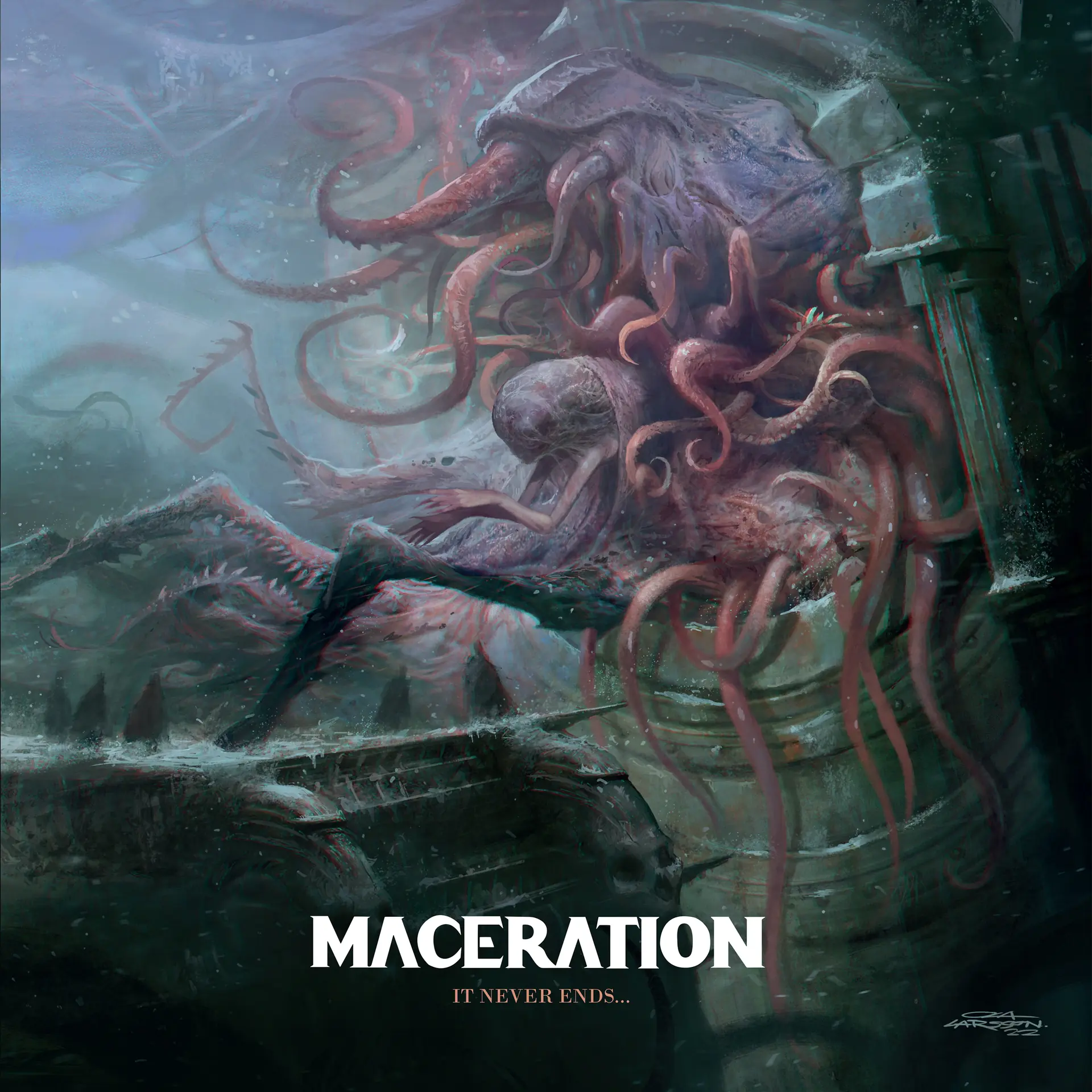 MACERATION · It never ends... | RED LP · Bild 1 MACERATION · It never ends... | RED LP (Death Metal Vinyl) · Bild 1