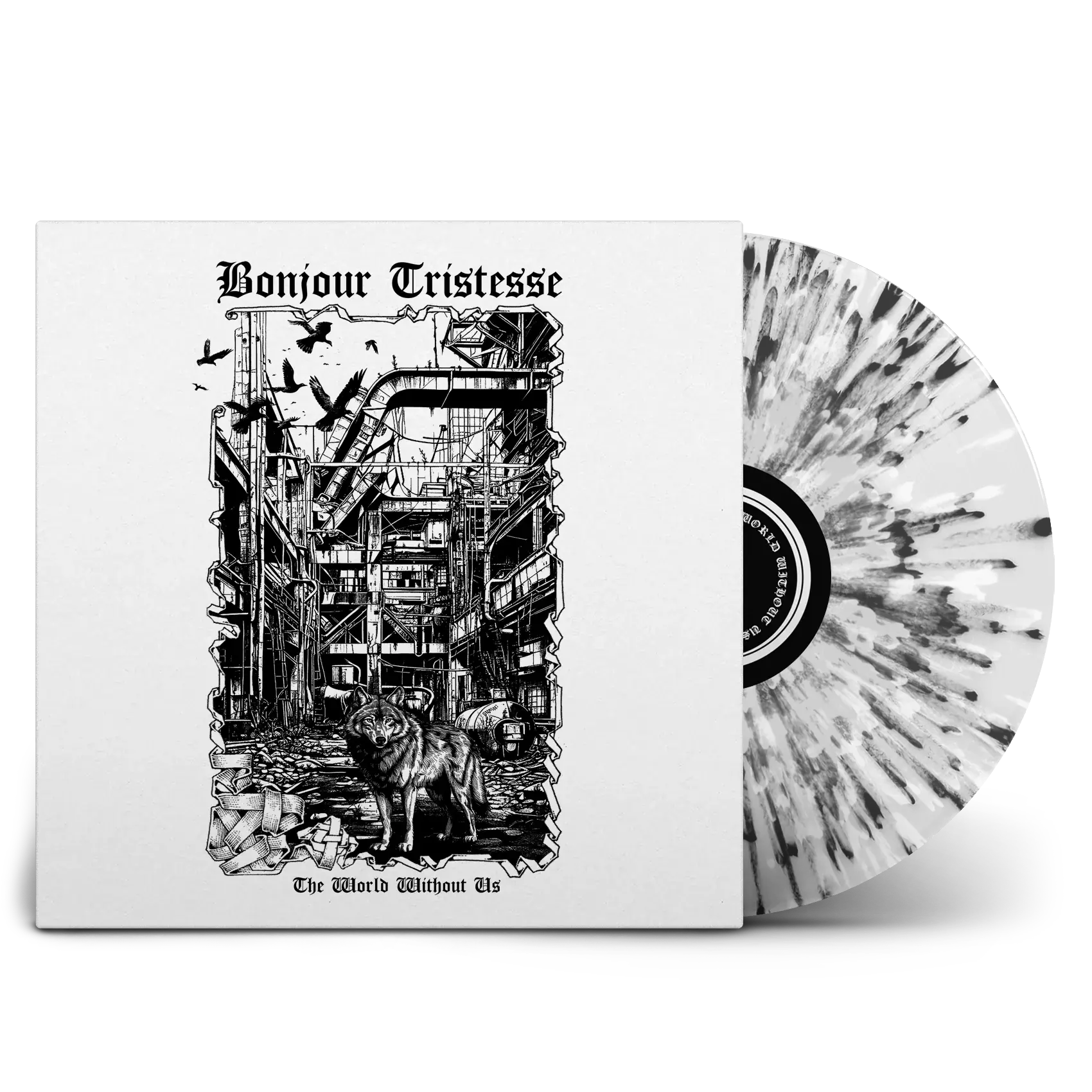 BONJOUR TRISTESSE - The World Without Us · LP WOODEN BOX (Black Metal Vinyl) · Bild 1