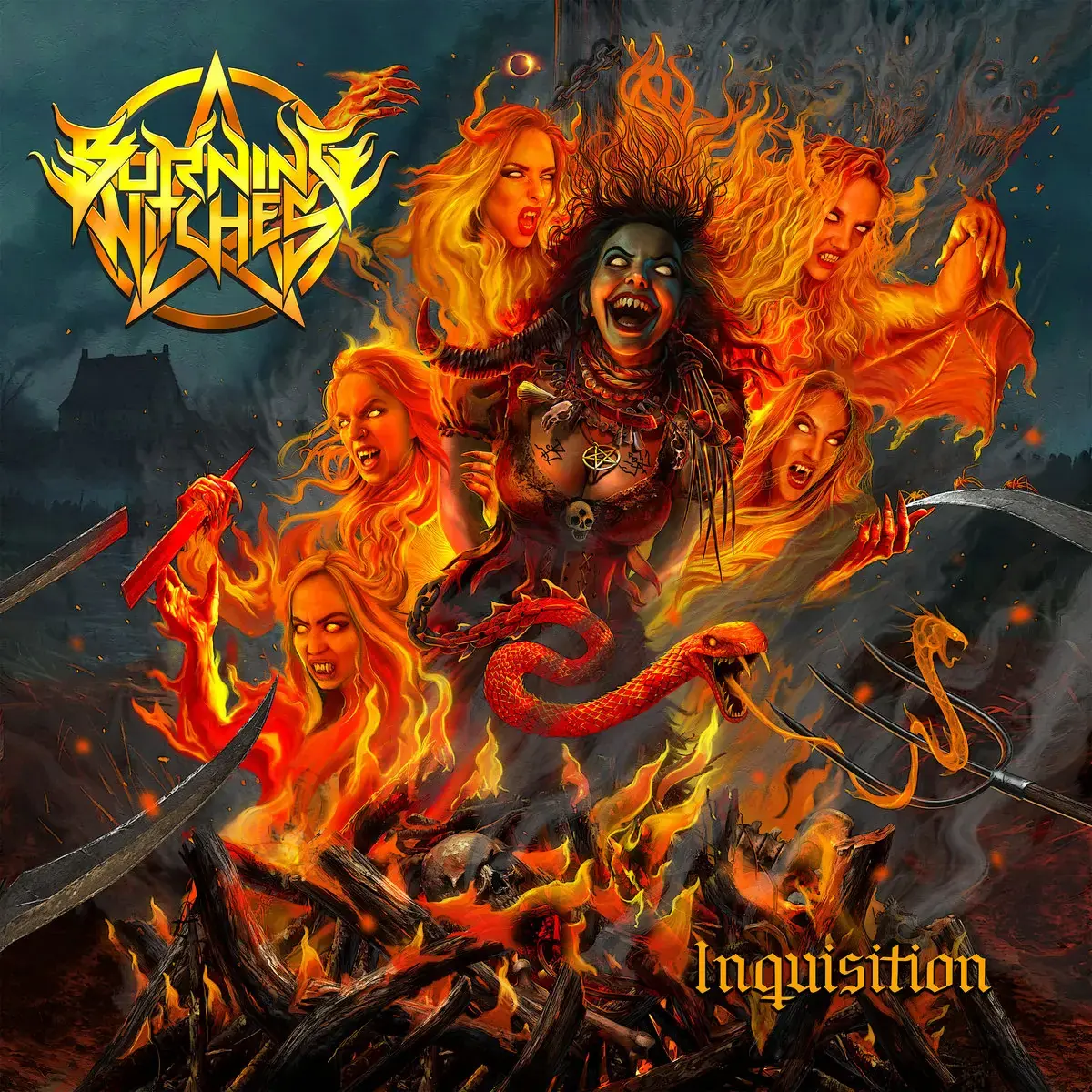 BURNING WITCHES · Inquisition | BLACK LP · Bild 1 BURNING WITCHES · Inquisition | BLACK LP (Thrash Metal/Heavy Metal Vinyl) · Bild 1