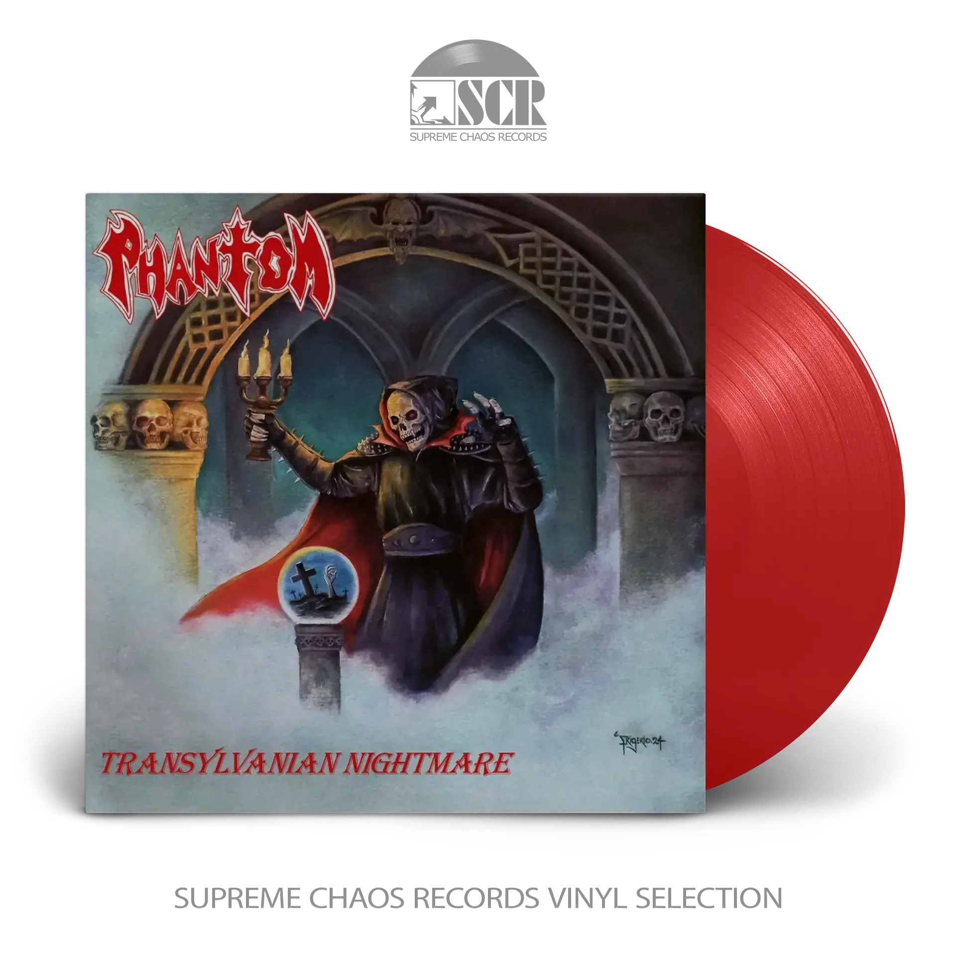 PHANTOM · Transylvanian Nightmare | RED LP PHANTOM · Transylvanian Nightmare | RED LP (Speed Metal/Thrash Metal Vinyl)