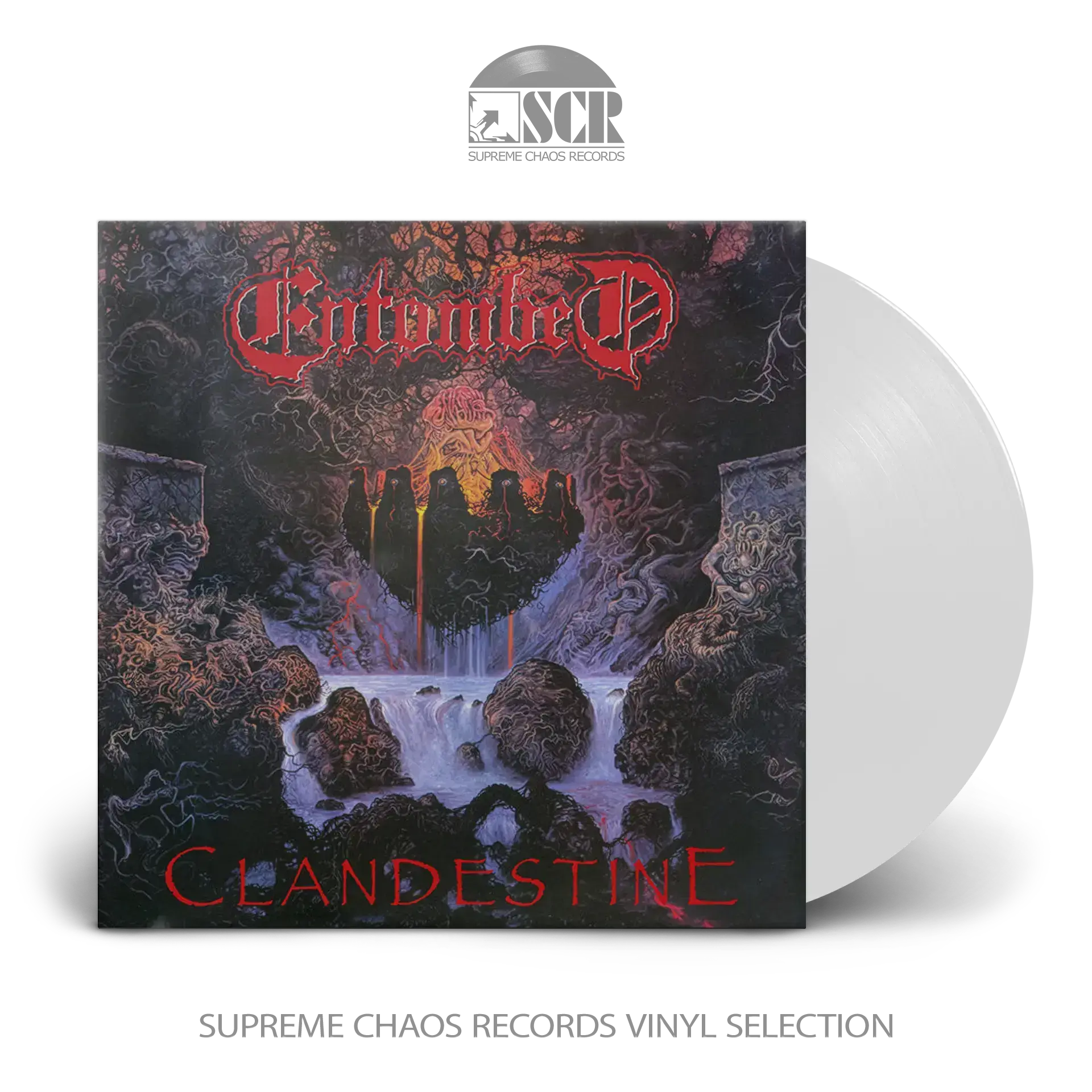 ENTOMBED · Clandestine | WHITE LP (Death Metal Vinyl)