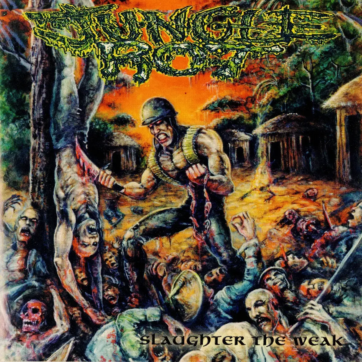 JUNGLE ROT - Slaughter The Weak · CLEAR LP (Death Metal Vinyl) · Bild 1