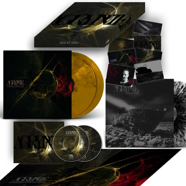 AGRYPNIE · Grenzgaenger | DELUXE GOLD/CLEAR 4LP BOX SET (Black Metal Vinyl)