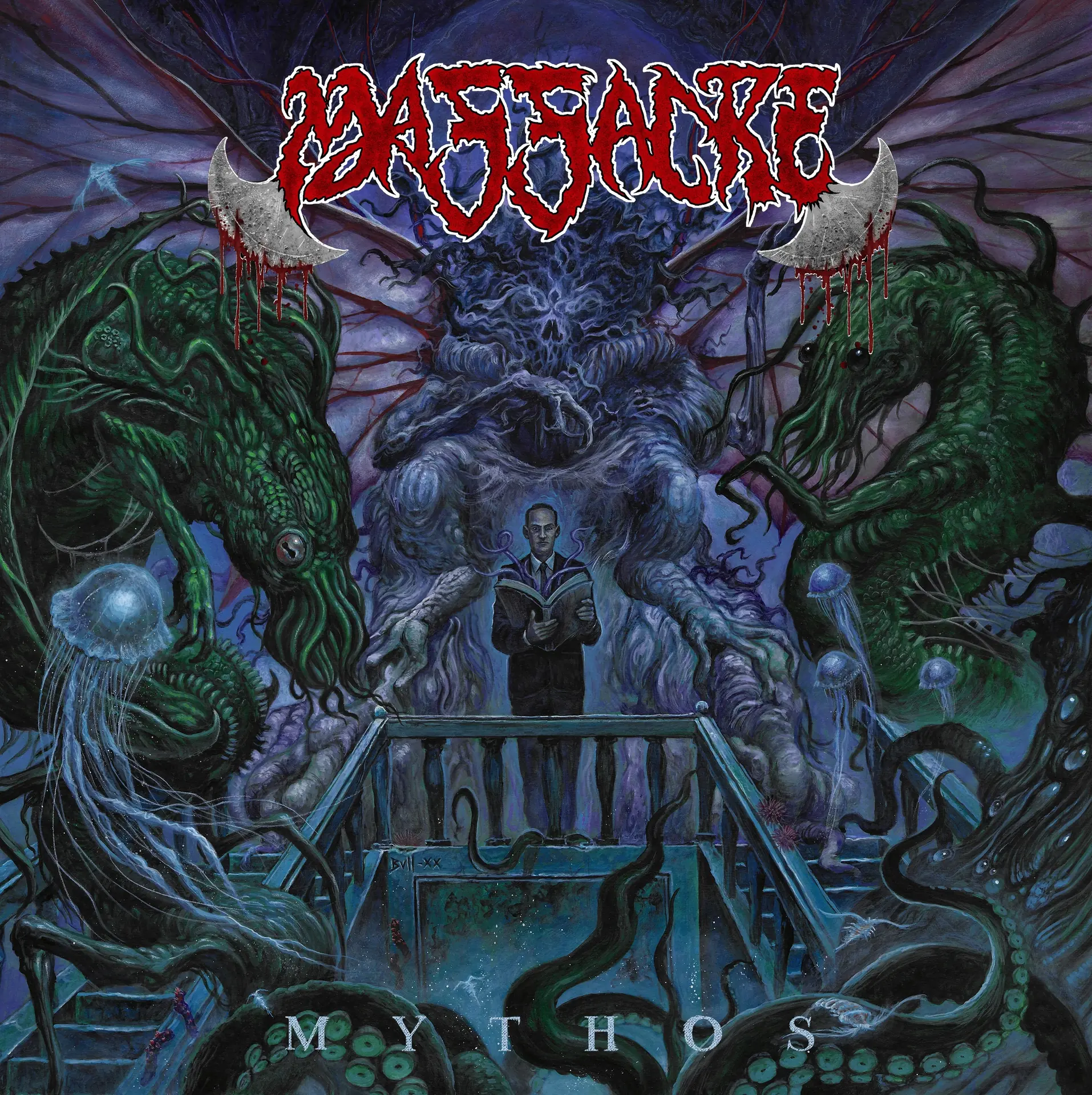MASSACRE - Mythos · BLUE 10" MLP (Death Metal Vinyl) · Bild 1