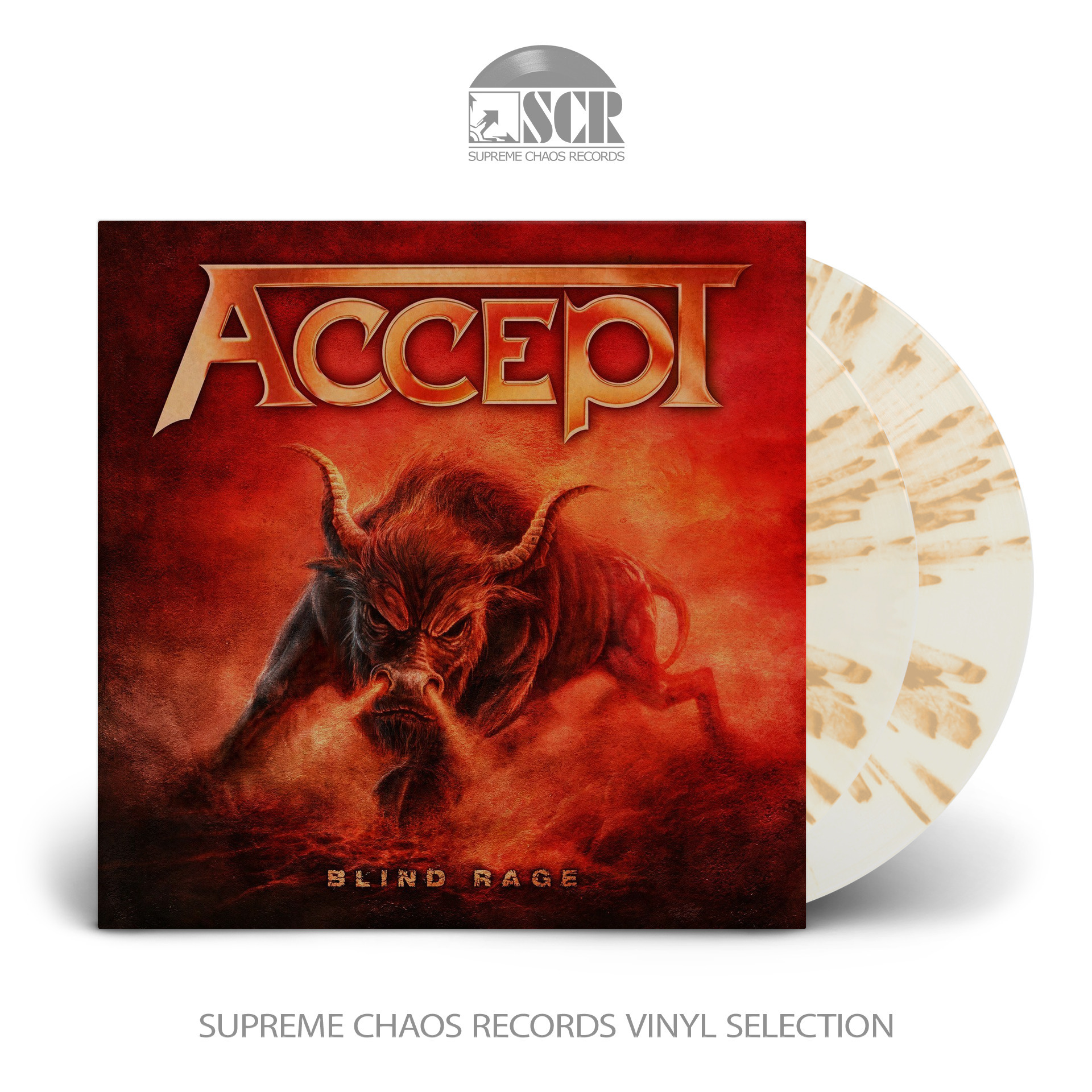 ACCEPT - Blind Rage · CLEAR/ORANGE/RED SPLATTER DLP (Heavy Metal Vinyl)