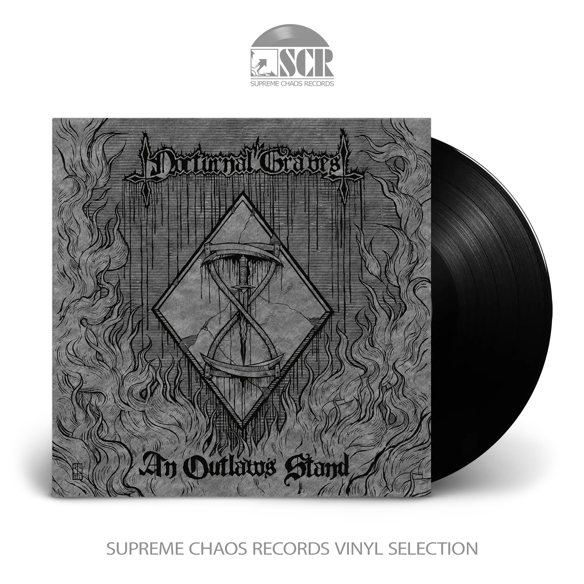 NOCTURNAL GRAVES - An Outlaw's Stand · BLACK LP (Black Metal Vinyl)