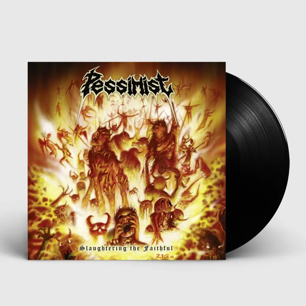 PESSIMIST - Slaughtering The Faithful · BLACK LP (Death Metal Vinyl)