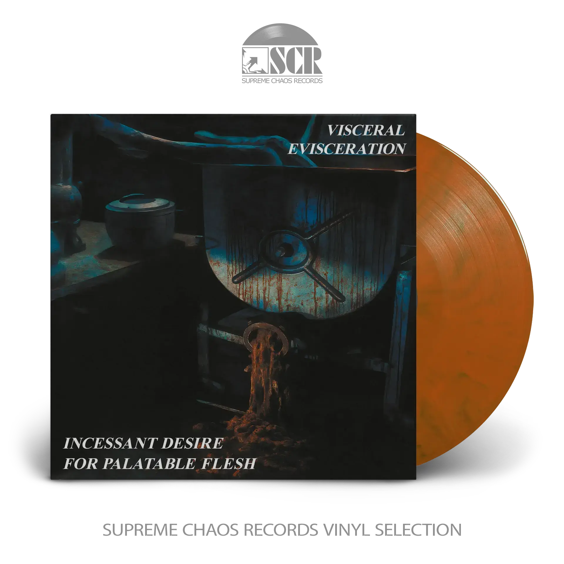 VISCERAL EVISCERATION - Incessant Desire For Palatable Flesh · TRANSPARENT ORANGE LP VISCERAL EVISCERATION - Incessant Desire For Palatable Flesh · TRANSPARENT ORANGE LP (Death Metal Vinyl)
