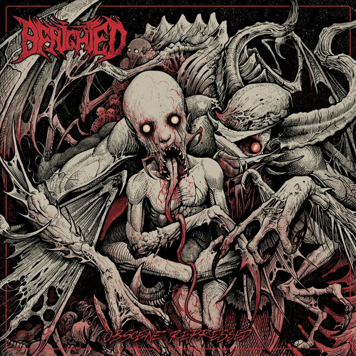 BENIGHTED - Obscene Repressed · BLACK LP (Death Metal Vinyl) · Bild 1