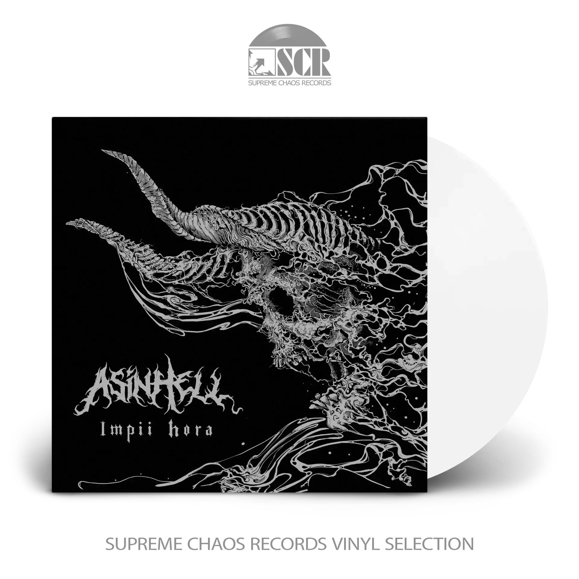 ASINHELL · Impii Hora | WHITE LP (Death Metal Vinyl)