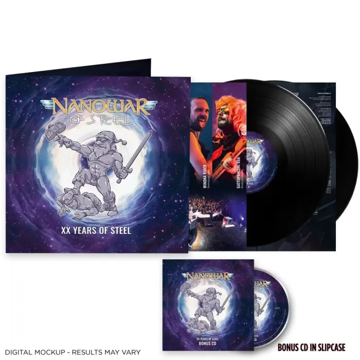 NANOWAR OF STEEL · XX Years Of Steel | BLACK DLP + CD NANOWAR OF STEEL · XX Years Of Steel | BLACK DLP + CD (Power Metal Vinyl)
