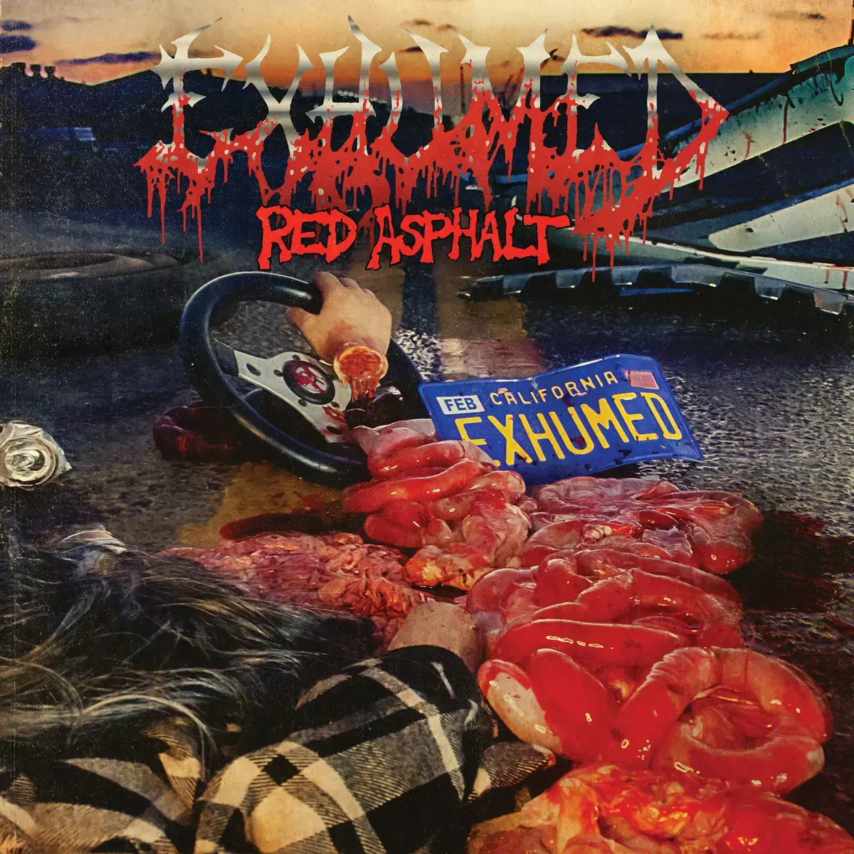 EXHUMED · Red Asphalt | BLOOD RED LP (Death Metal Vinyl) · Bild 1