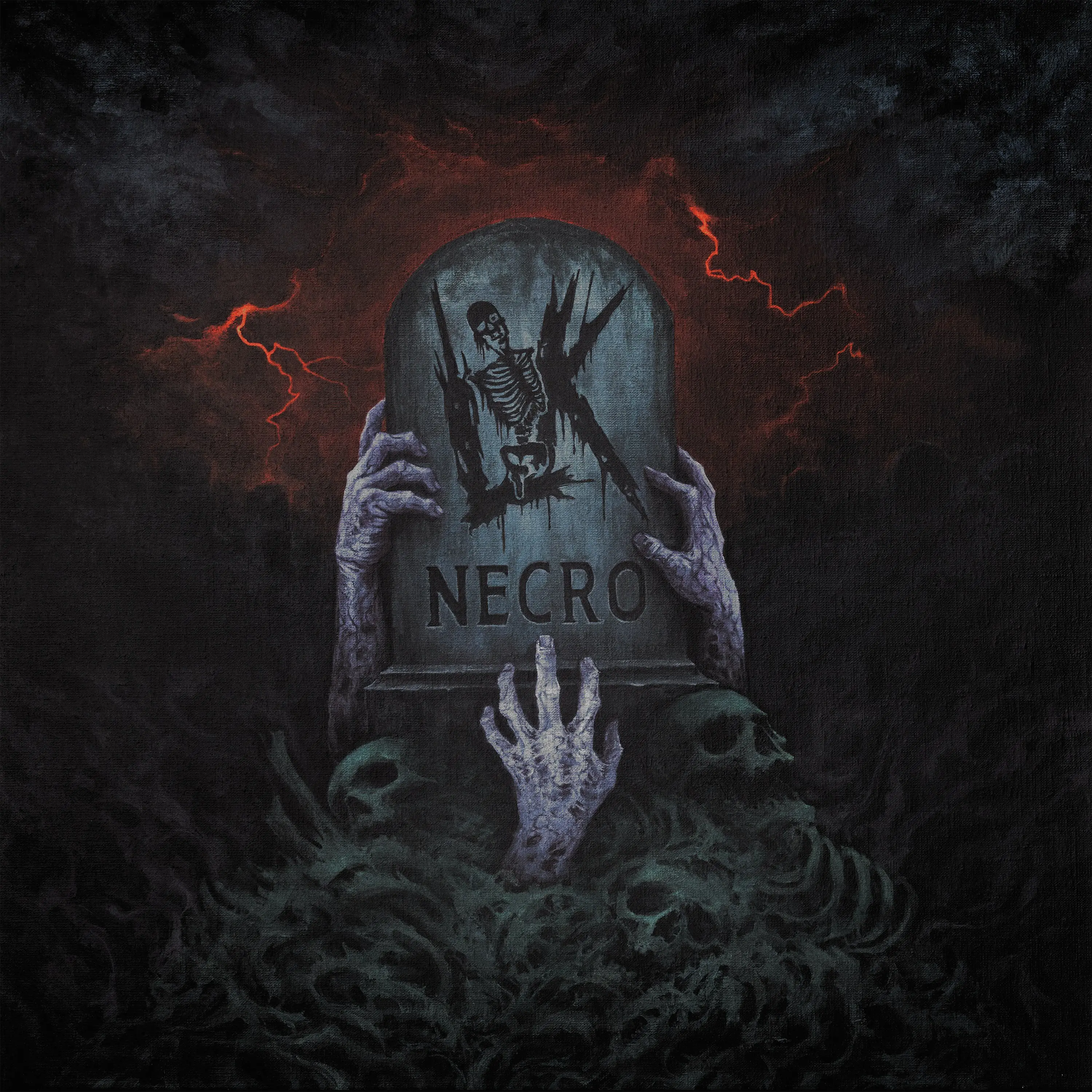 LIK - Necro · LILAC/BLOOD RED SPLATTER LP · Bild 1 LIK - Necro · LILAC/BLOOD RED SPLATTER LP (Death Metal Vinyl) · Bild 1