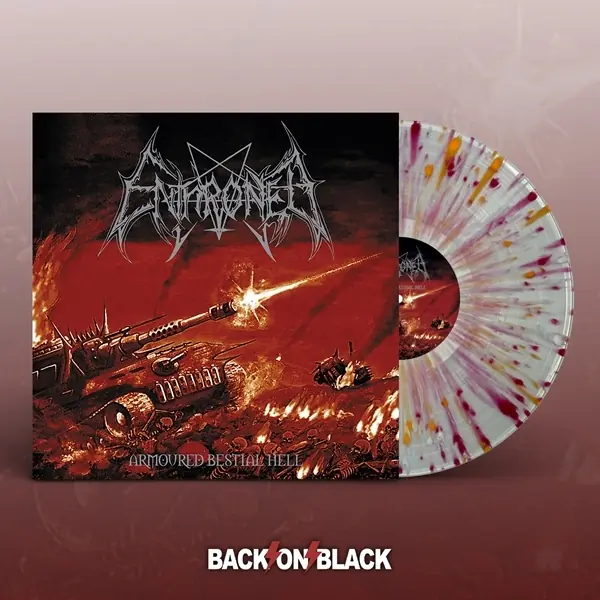 ENTHRONED · Armoured Bestial Hell | CLEAR/RED/ORANGE/WHITE LP ENTHRONED · Armoured Bestial Hell | CLEAR/RED/ORANGE/WHITE LP (Black Metal Vinyl)